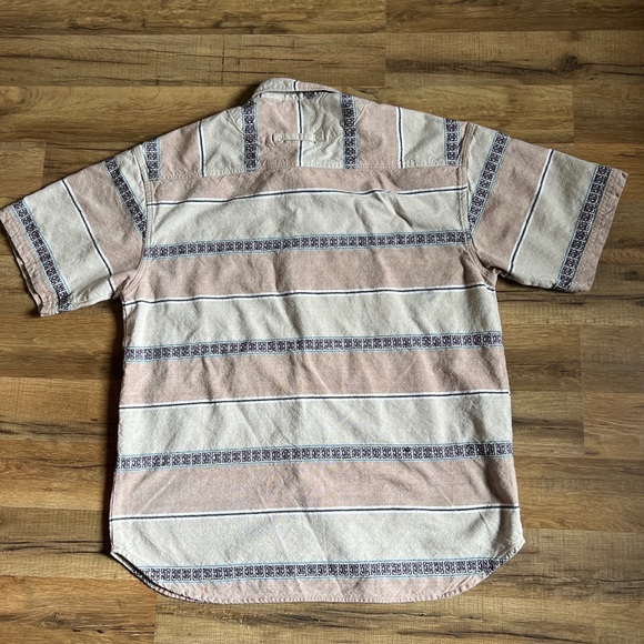 vintage pacific coast highway Aztec mens short sleeve Button Down shirt xl - Picture 6 of 6